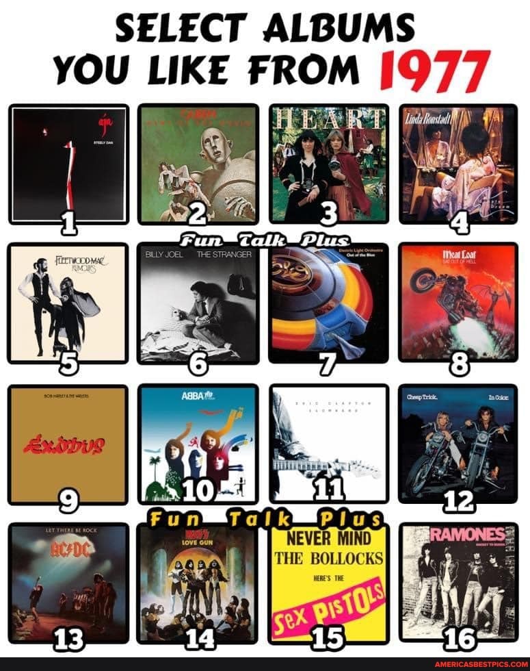 SELECT ALBUMS YOU LIKE FRO