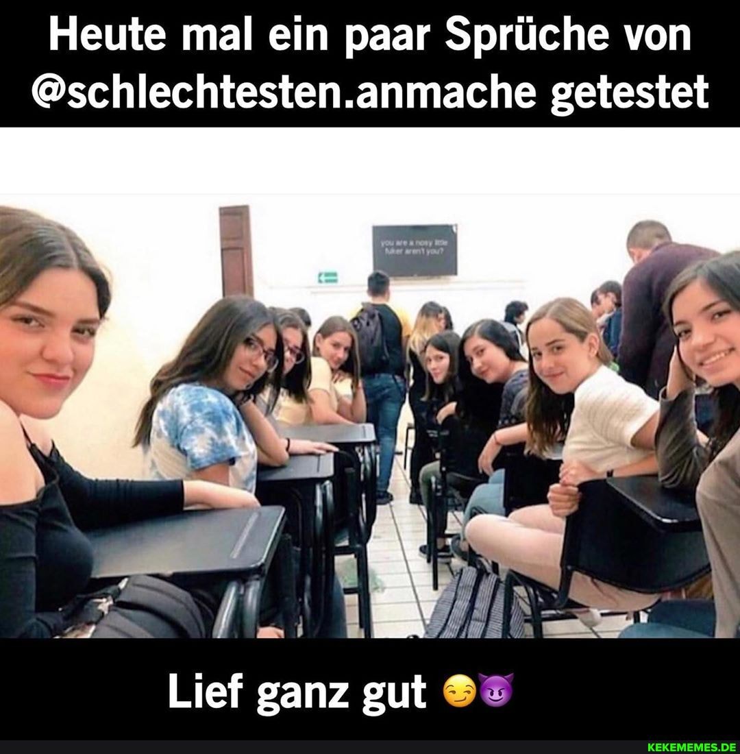 Heute mal ein paar Sprüche von
@schlechtesten.anmache getestet
Lief ganz gut