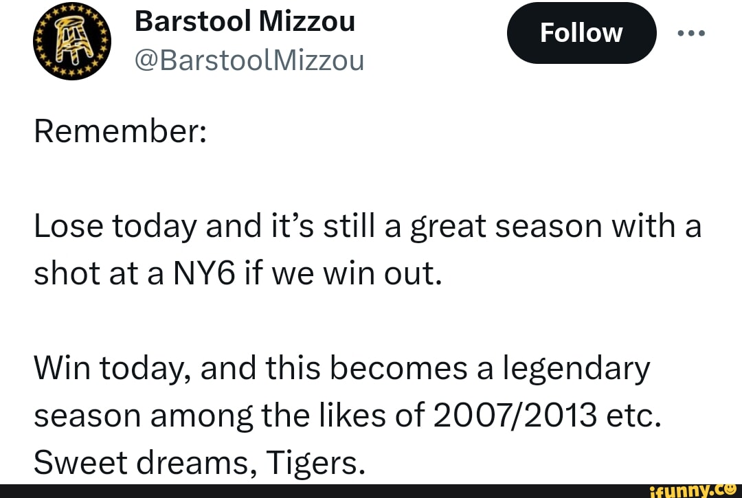 Barstool Mizzou BarstoolMizzou Remember Lose today and it's still a