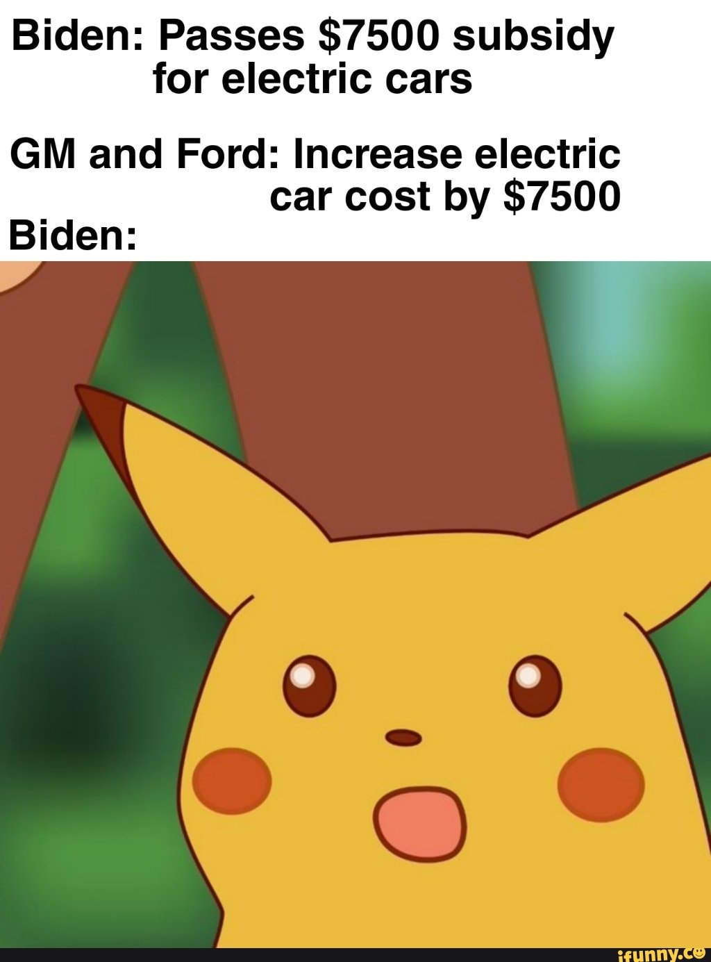 Biden Passes 7500 subsidy for electric cars GM and Ford Increase