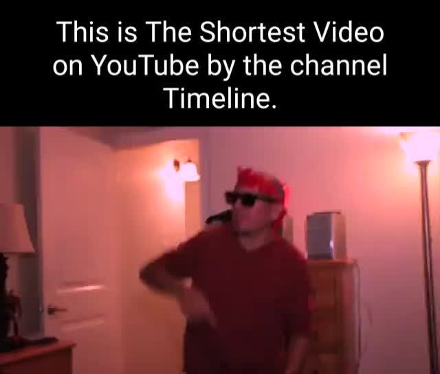 This is The Shortest Video on YouTube by the channel Timeline. - )