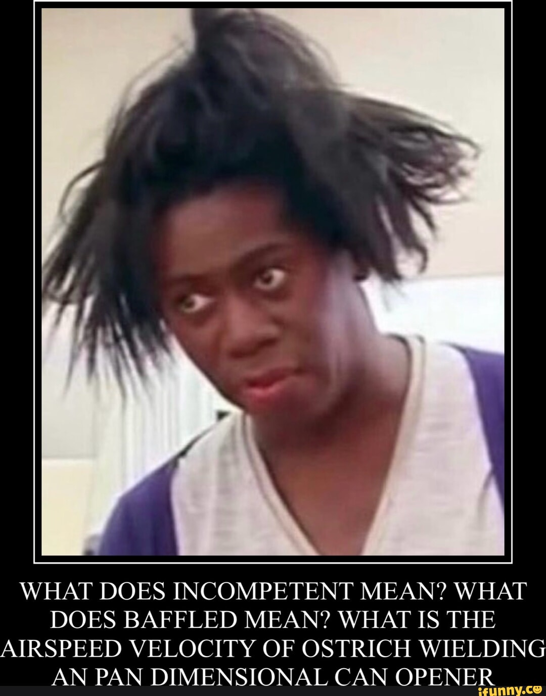 WHAT DOES INCOMPETENT MEAN? WHAT DOES BAFFLED MEAN? WHAT IS THE