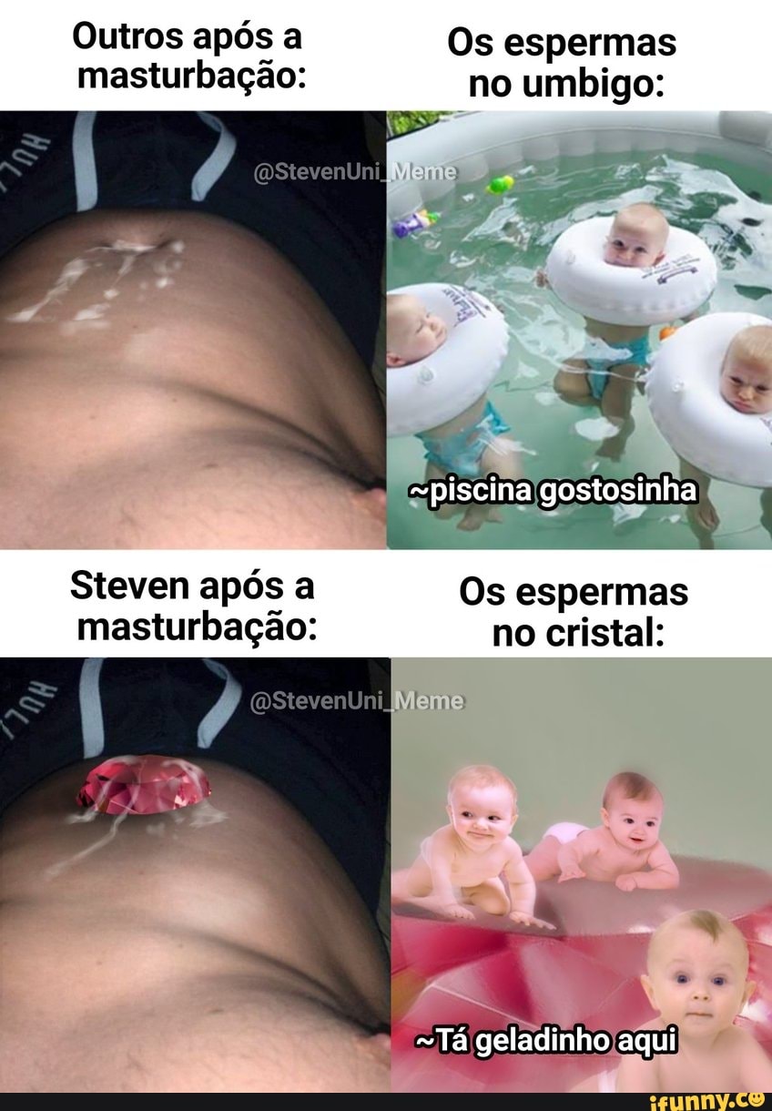 Outros após a Os espermas masturbação: no umbigo:
AS
piscina gostosinha
Steven após a Os espermas masturbação: no cristal:
Meme:
Tá geladinho aqui