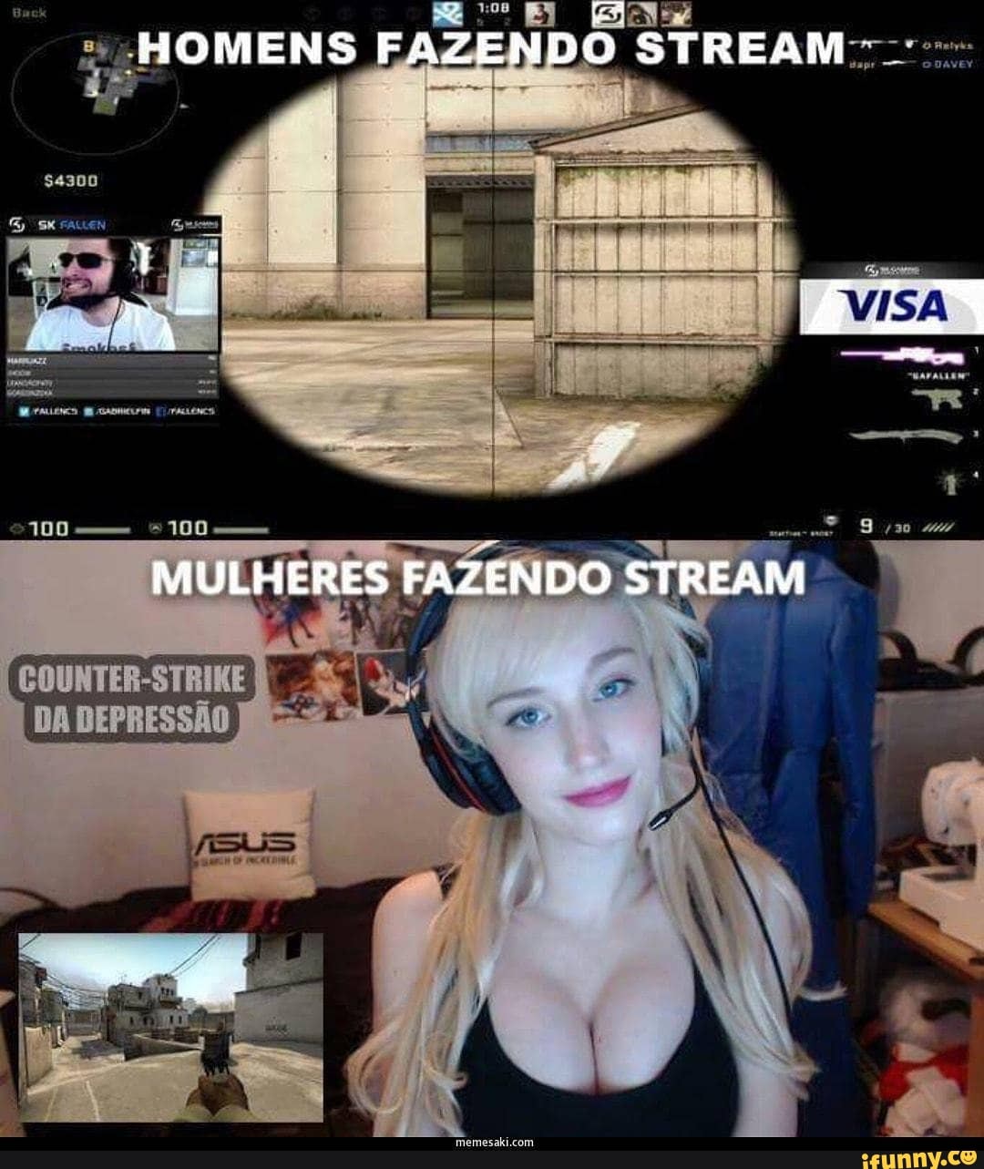 HOMENS FAZENDO STREAM
EM
MULHERES FAZENDO STREAM
DA DEPRESSÃO