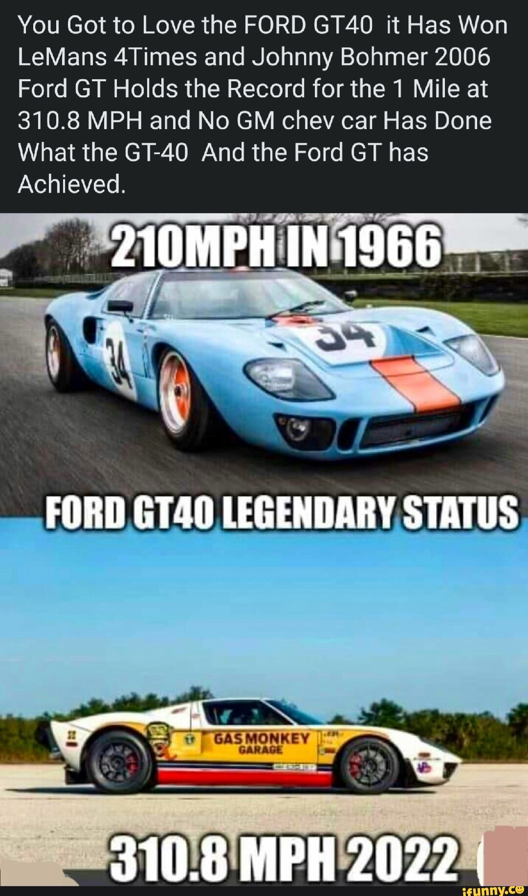 Gran Turismo 2 Mission - Beat the Ford GT 40 (He's there meme) 