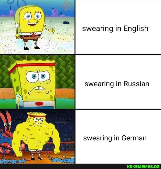swearing in English swearing in Russian swearing in German