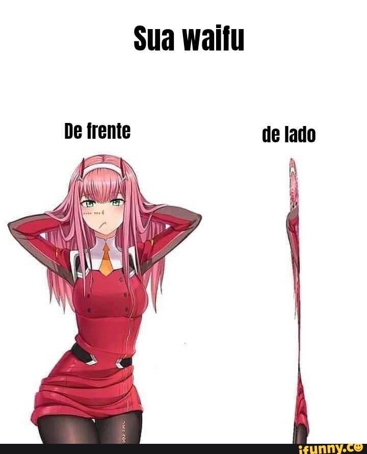 De frente de lado