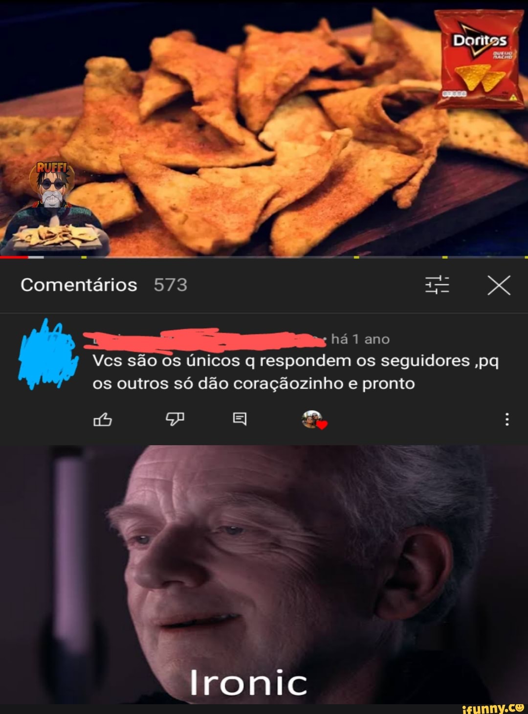 Comentários 573 XX
há ano
Vcs são os únicos q respondem os seguidores ,pq os outros só dão coraçãozinho e pronto
[ré)