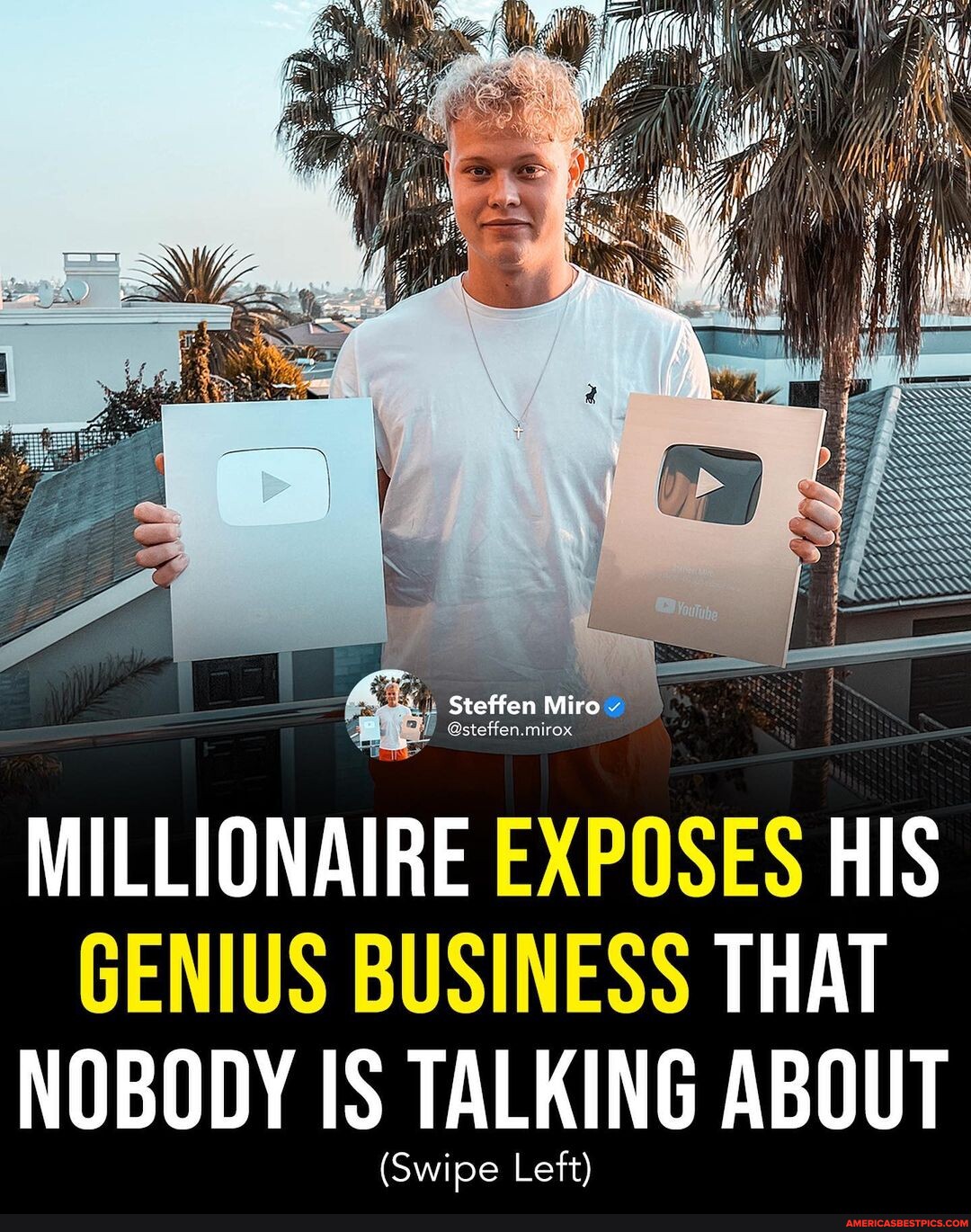 SS Steffen Miro steffen.mirox MILLIONAIRE EXPOSES HIS GENIUS BUSINESS