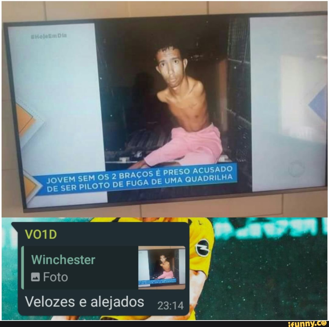 RA É PRESO ACUSADO UMA QUADRILHA
JOVEM SEM OS 2 BRAÇOS DE SER PILOTO DE FUGA DE UM! QUADRI HA
VO1D
Winchester
Foto
Velozes e alejados 5344