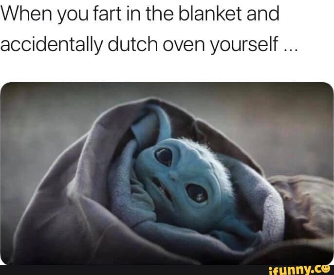 When you fart in the blanket and accidentally dutch oven yourself iFunny