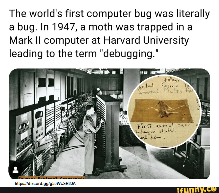 The world's first computer bug was literally a bug. In 1947, a moth was ...