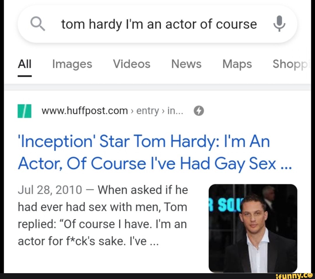 Tom Hardy Im An Actor Of Course All Images Videos News Maps Shop Entry In Inception Star 