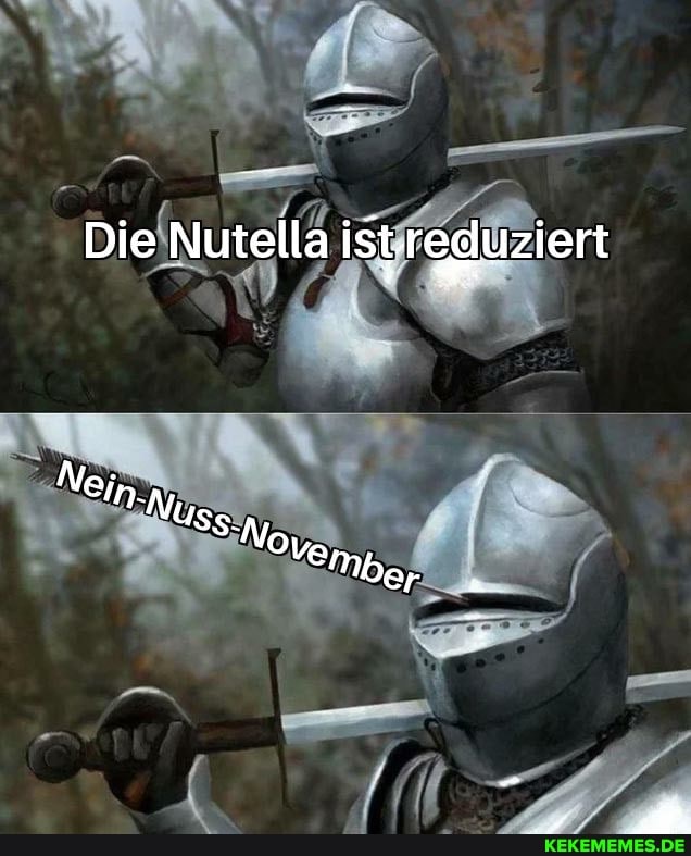 Die Nutella ist.reduziert
er