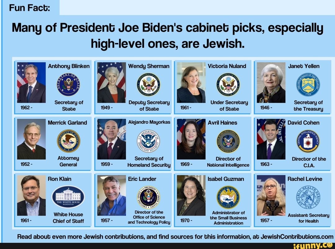 Fun Fact: Many Of President Joe Biden's Cabinet Picks, Especially High ...