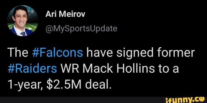 Raiders sign WR Mack Hollins to one-year deal