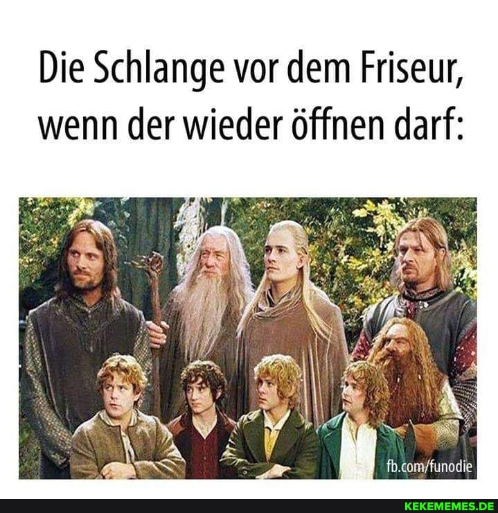 Die Schlange vor dem Friseur, wenn der wieder öffnen darf:
fb comtunodie