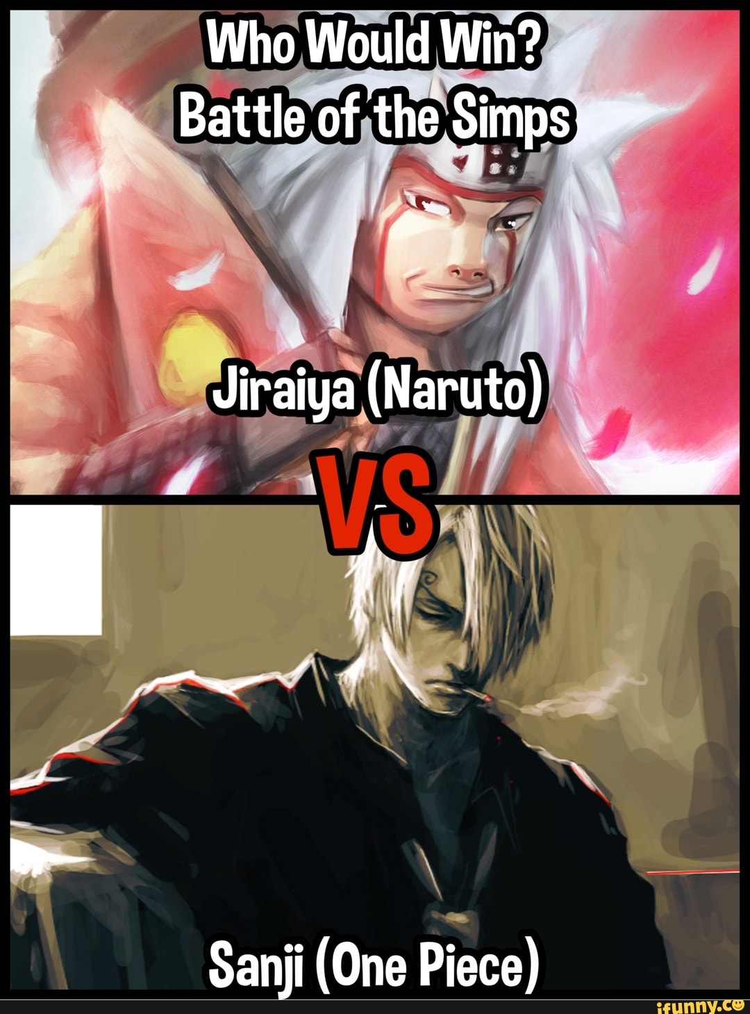 Who Would Win Battle Of The Simps In Jiraiya Naruto Sanji One Piece
