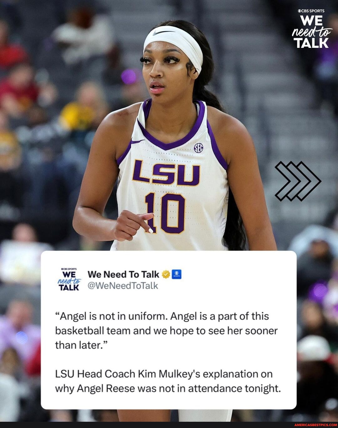 LSU Head Coach Kim Mulkey’s explanation on why Angel Reese was not in ...