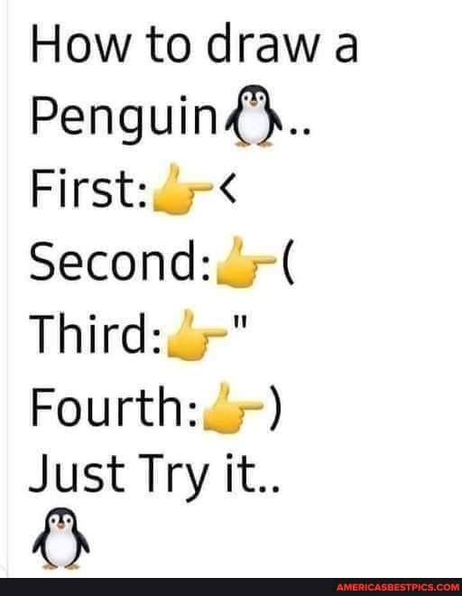 How to draw a Penguin's.. First:_