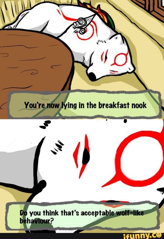 ing in the breakfast nook
you think that's acceptab beh