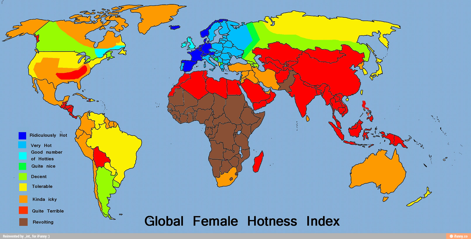 Global Female Hotness Index - )