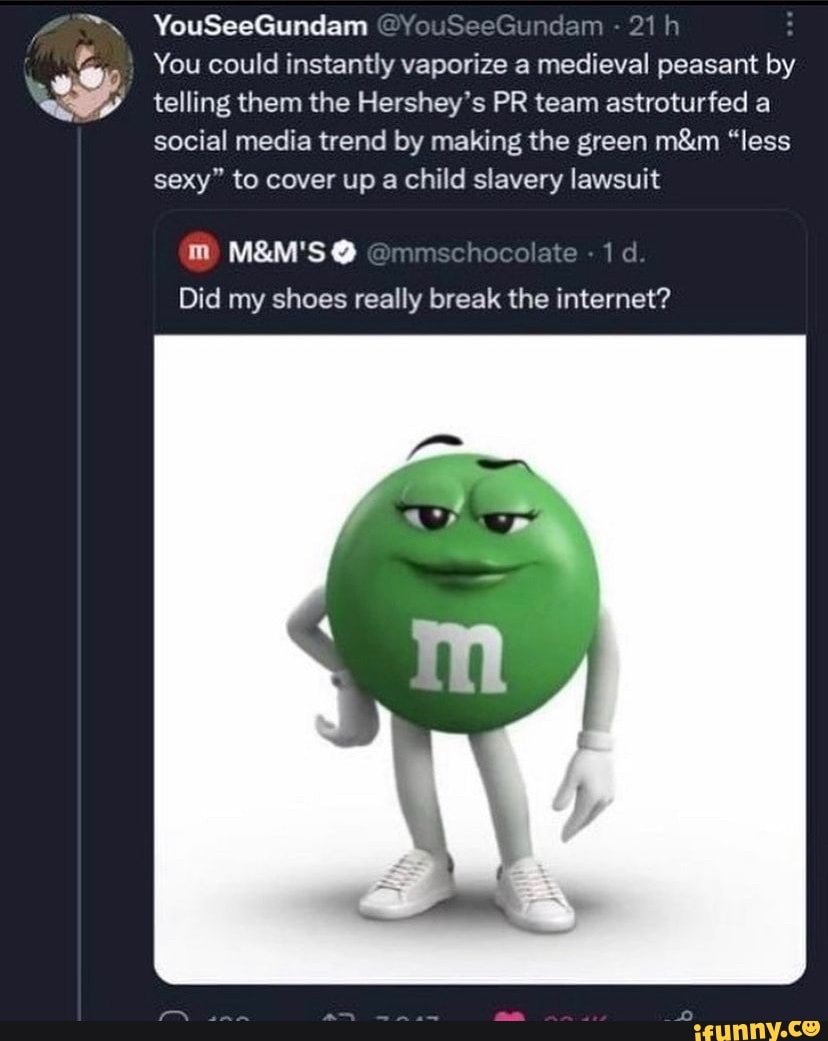 M&M'S on X: Did my shoes really break the internet?