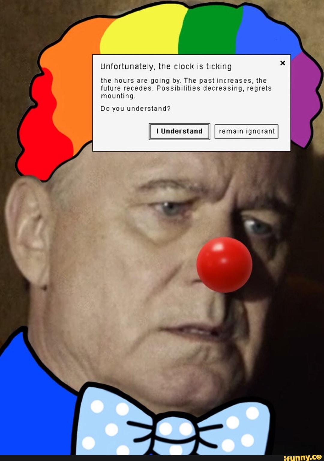 Unfortunately, the clock is ticking the hours are going by. The past