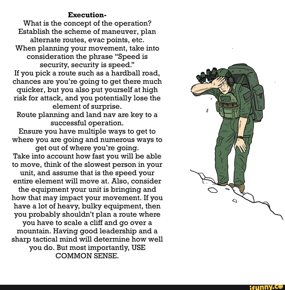 Execution What is the concept of the operation? Establish the scheme