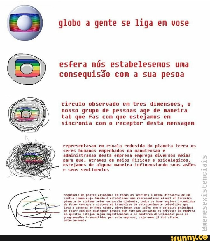 globo a gente se liga em vose
O esfera nós estabelesemos uma
consequisão com a sua pesoa
nosso grupo de pessoas age de maneira
tal que fas com que estejamos em
sincronia com o receptor desta mensagem
representasao en escala redusida do planeta terra os
seres humanos enpenhados na manutensao e
administrasao desta enpresa enprega diversos neios
para que, atraves de meios fisicos e psicologicos,
estejanos de alguna naneira influensiando suas asões
sequência de pontos alinhados em todos as sentidos à nesna
distância de um
'conun
cuja funsão é estabeleser una representasse visual do terseiro