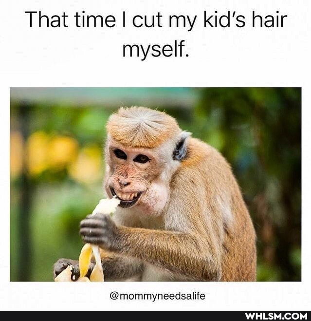 That time I cut my kid's hair myself.
@mommyneedsalife