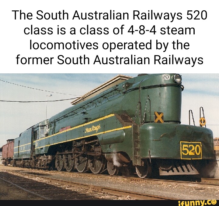 The South Australian Railways 520 class is a class of 4-8-4 steam ...