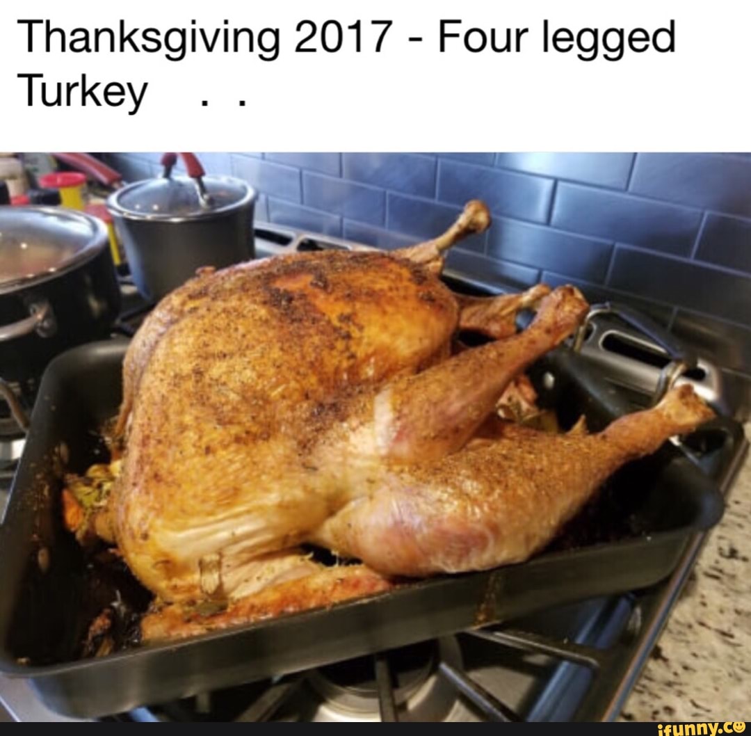 Thanksgiving 2017 - Four legged Turkey - iFunny :)