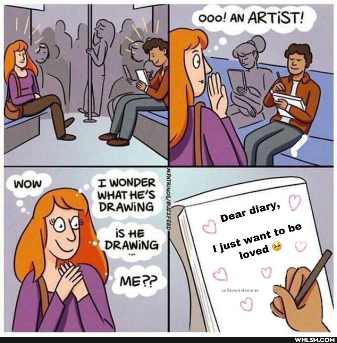 ooo! AN ARTIST!
WONDER WHAT HE'S DRAWING
iS HE
ant