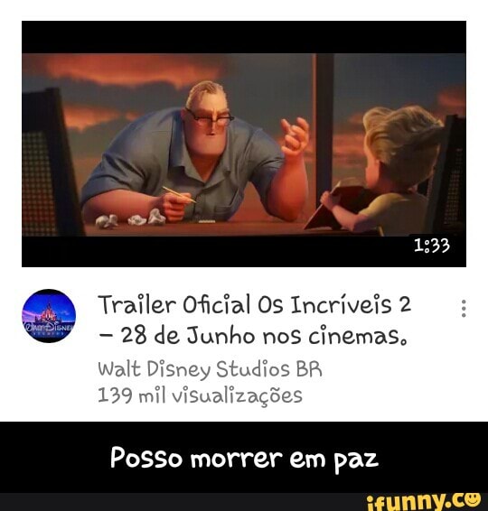 Trailer Oficial Os Incríveis 2
28 de Junho nos cinemas,
ney Studios BR
visualizações
Posso morrer em paz - Posso morrer em paz