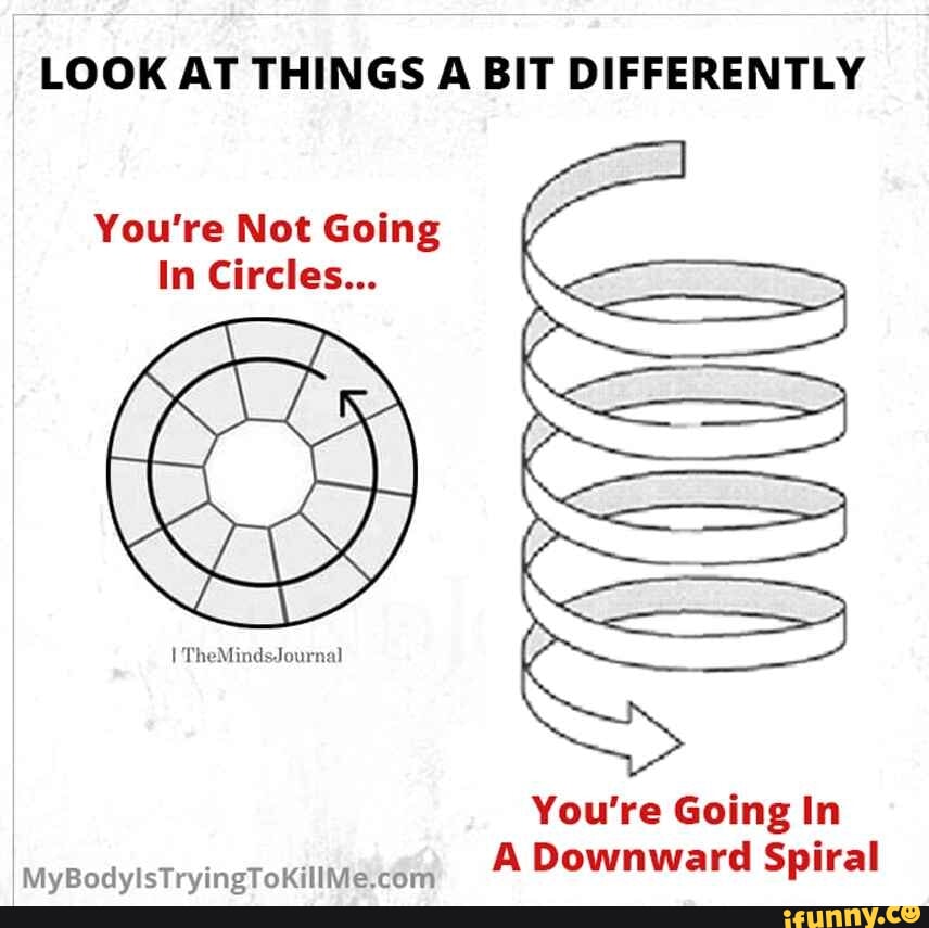 LOOK AT THINGS A BIT DIFFERENTLY You're Not Going In Circles... (The ...