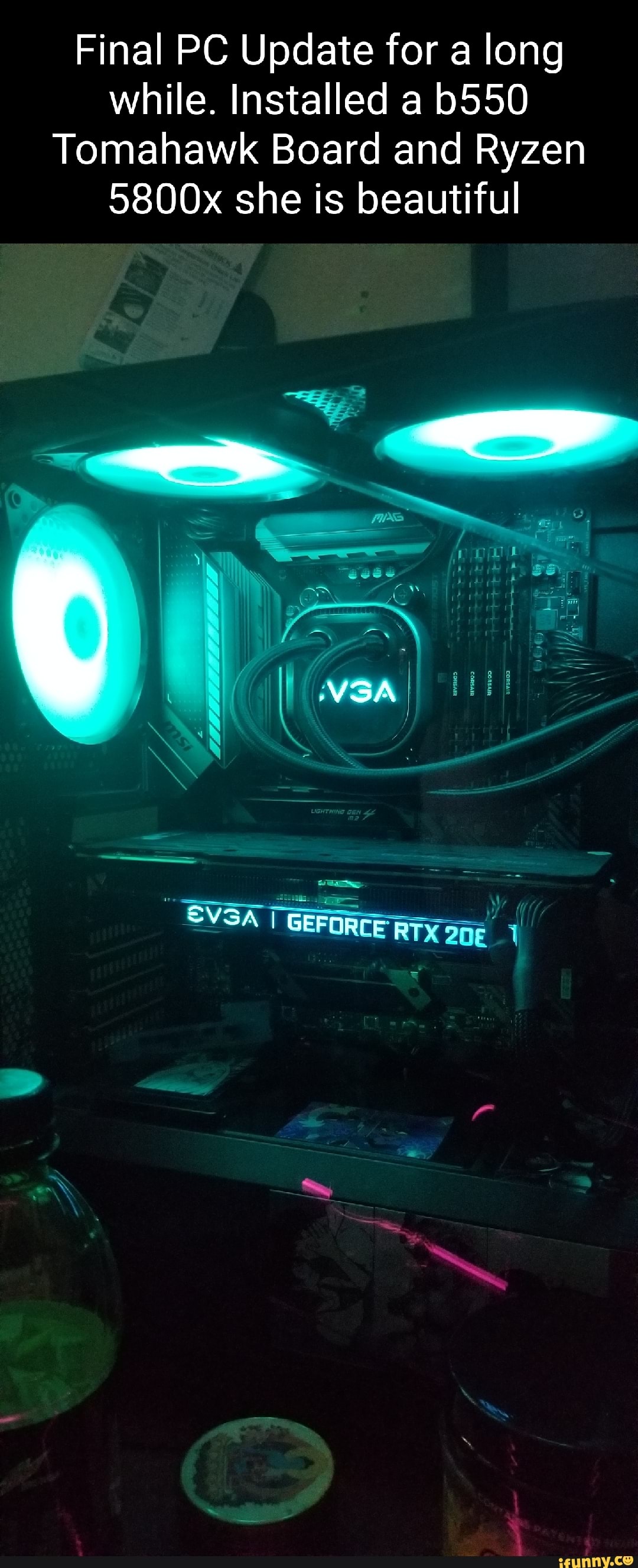 Final PC Update for a long while. Installed a 550 Tomahawk Board and ...