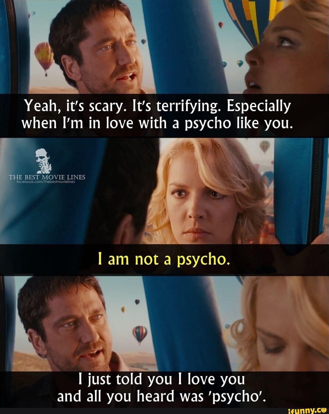 Yeah, it's scary. It's terrifying. Especially when I'm in love with a