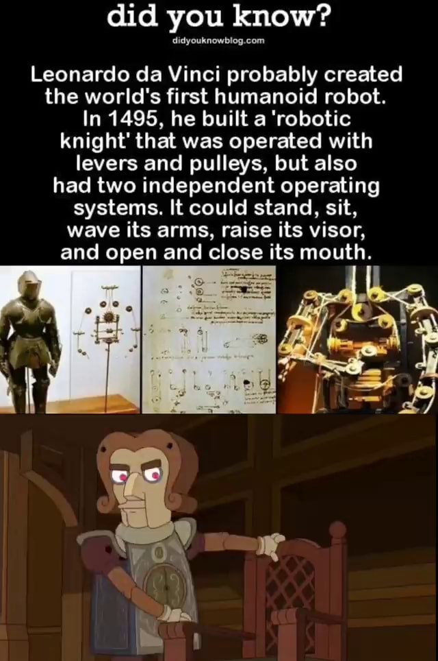 leonardo da vinci robotic knight