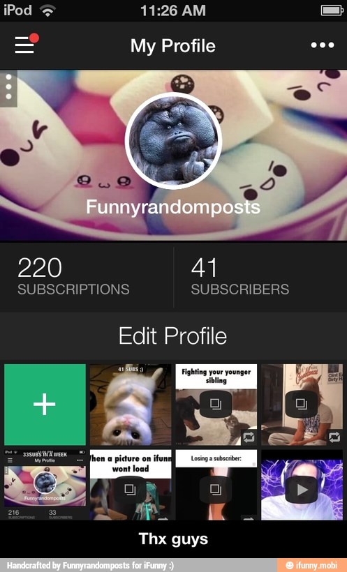 My Profile E
Edit Profile - Thx guys