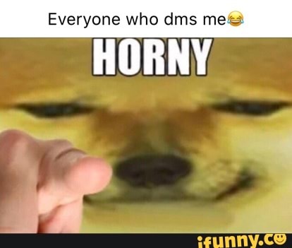 Everyone who dms mess HORNY - iFunny