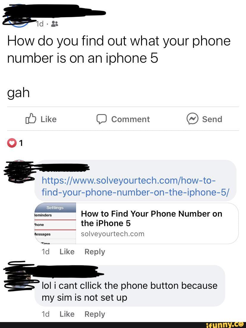 How do you find out what your phone number is on an iphone