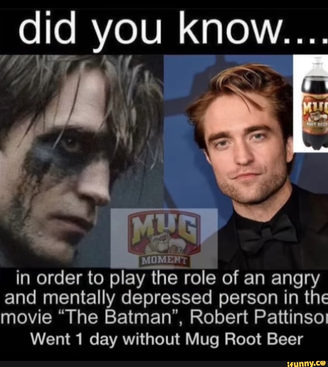 Did you know.... in order to play the role of an angry and mentally ...