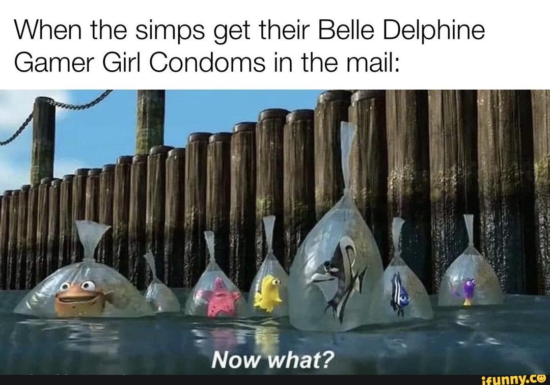 When the simps get their Belle Delphine
Gamer Girl Condoms in the mail: