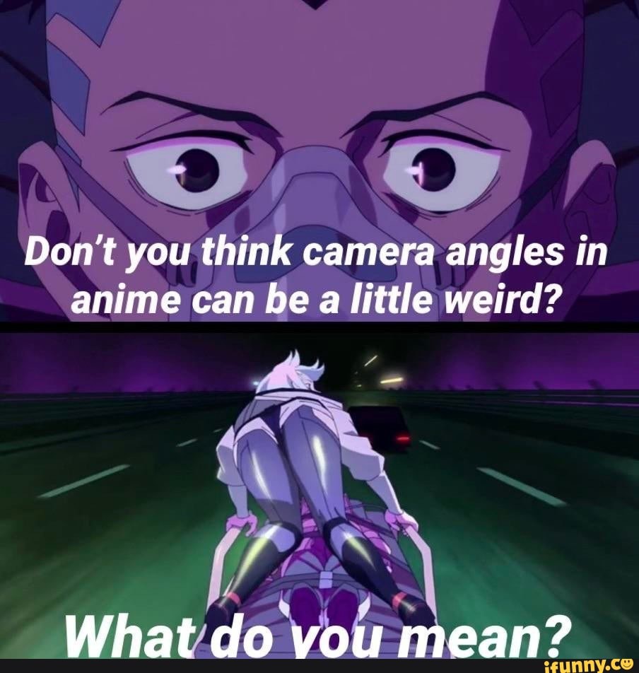 Don't you think camera angles in anime can be a little weird? What do