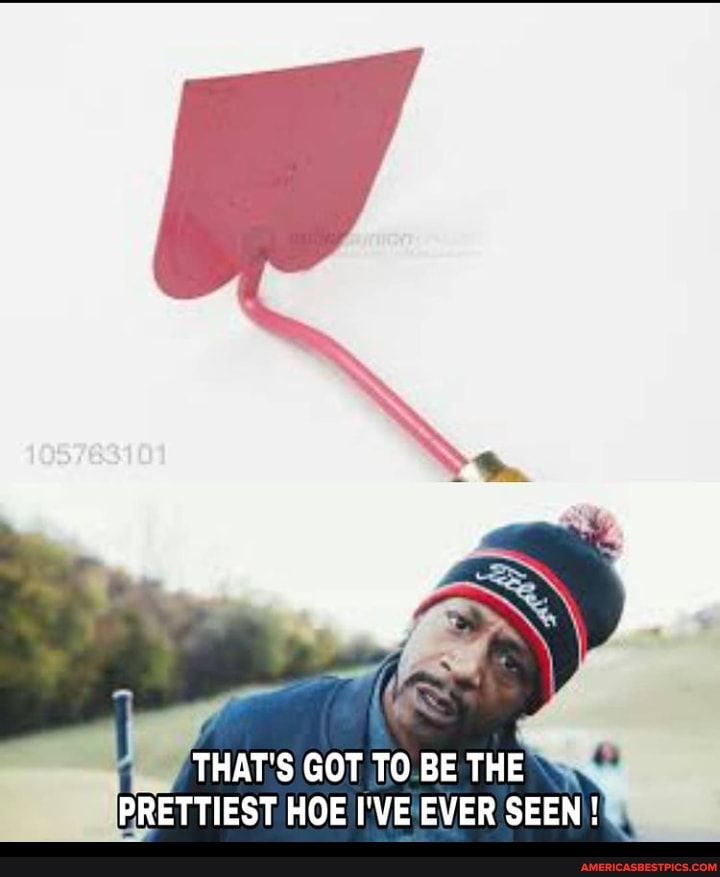 THAT'S GOT TO BE THE PRETTIEST HOE I'VE EVER SEEN !