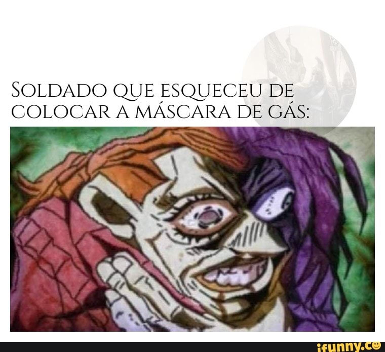 SOLDADO QUE ESQUECEU DE COLOCAR MASCARA DE CAS: