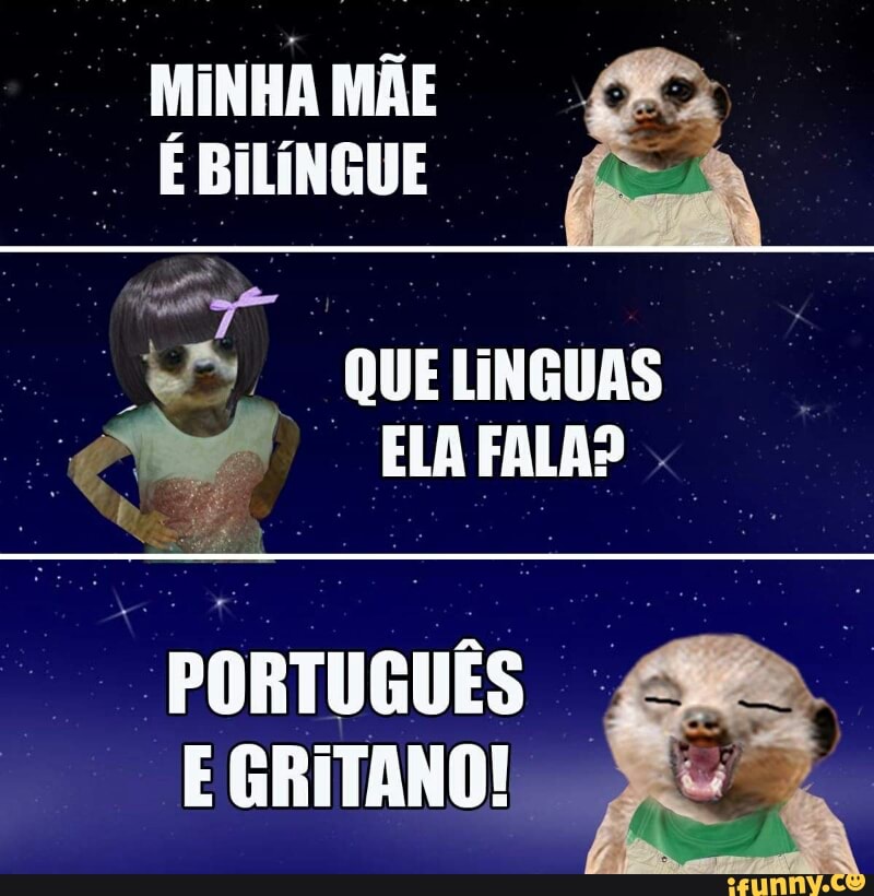 "PORTUGUÊS
E GRITANO!