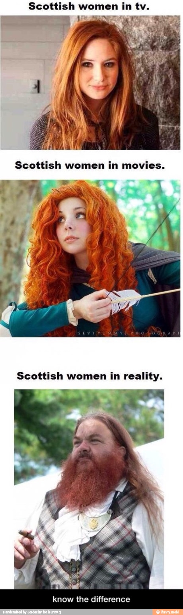 Scottish women in tv. - know the difference