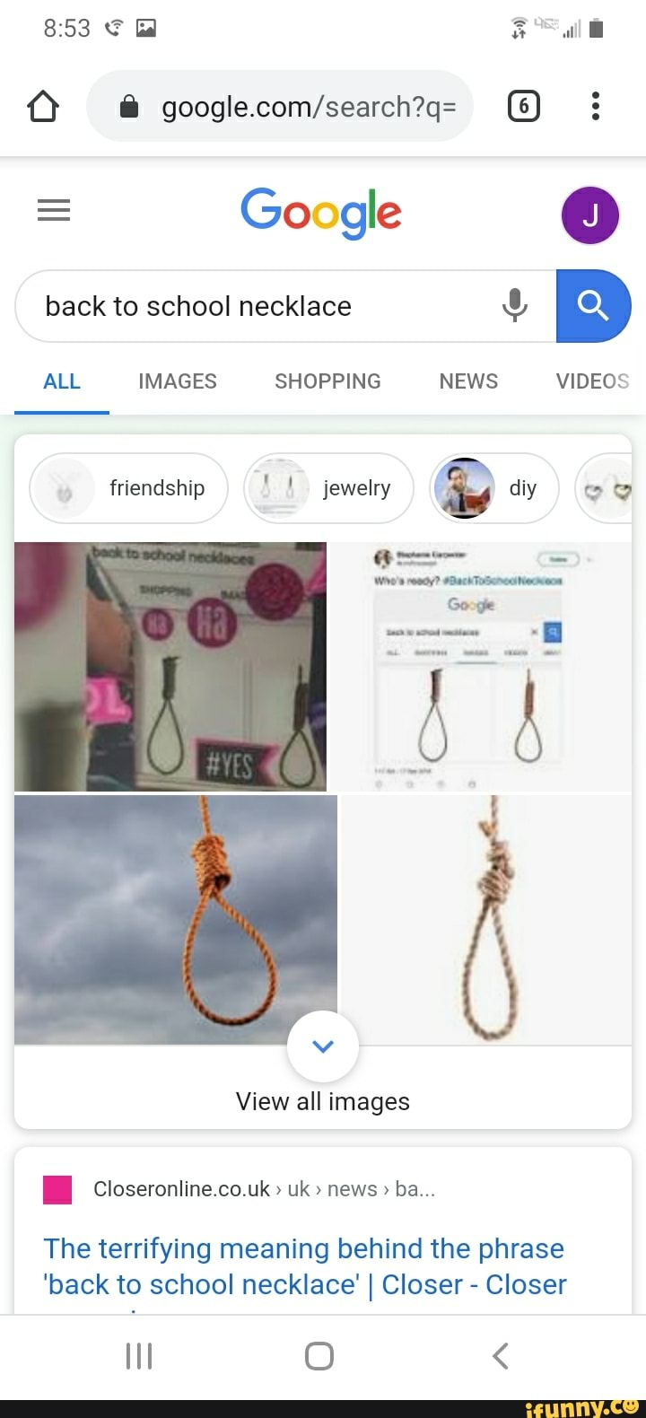 Google Back To School Necklace 4 Db The Terrifying Meaning Behind The Phrase Pack To School Necklace I Closer Closer Ifunny